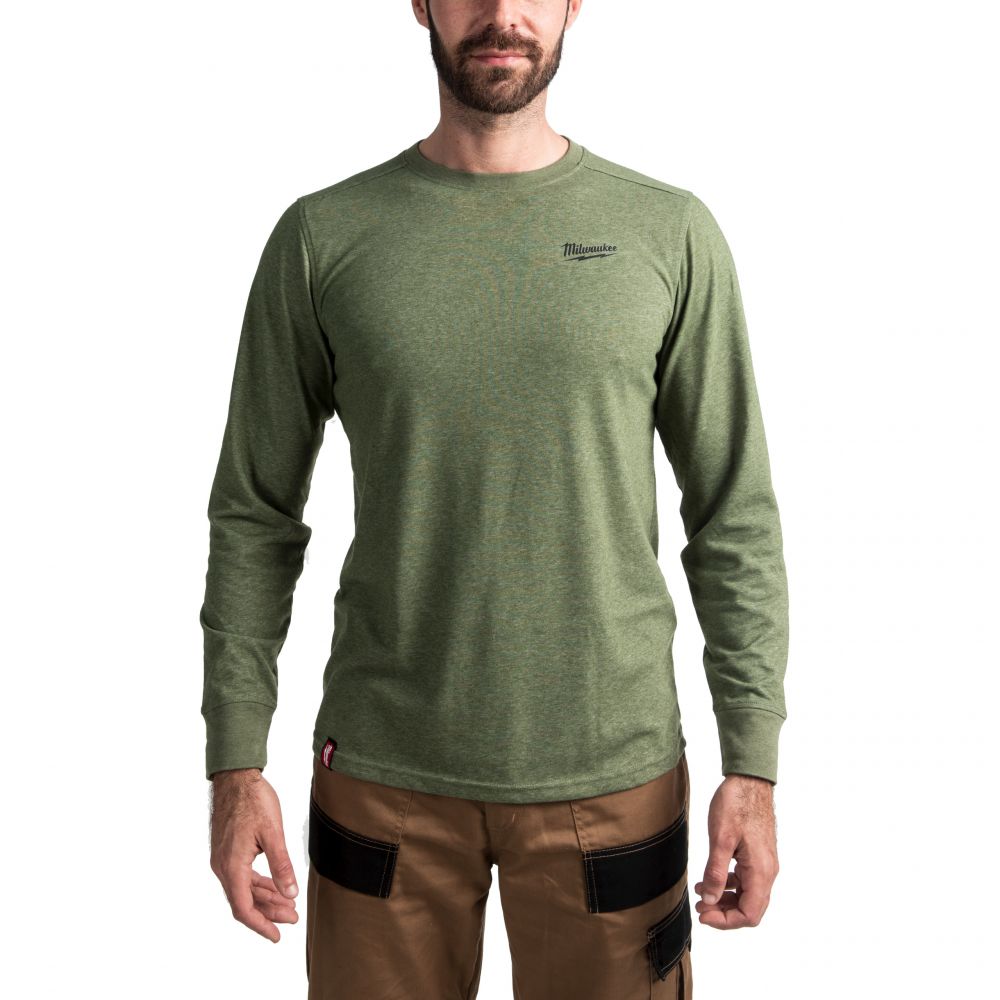 Hybrid-Langarm-Shirt grün 